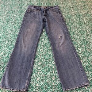 Aeropostale Essex Straight Leg Jeans Mens 29x30 Light Wash Cotton Denim Blue